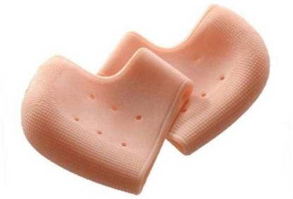Silicone gel heel pads for pain relief and repair. Silicone gel heel pads for pain relief and repair.